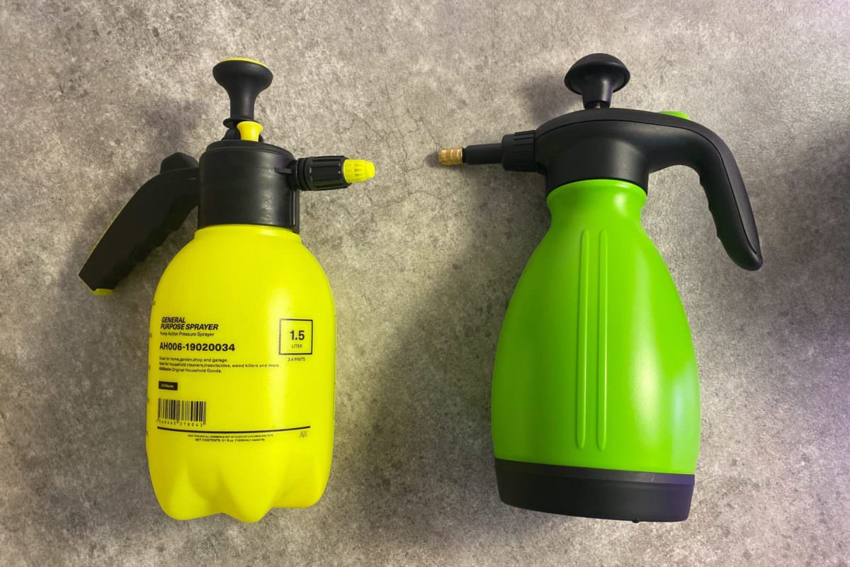 蓄圧式スプレー（噴霧器）」2種の比較検証レビュー